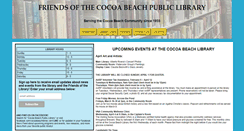 Desktop Screenshot of cocoabeachpubliclibrary.org