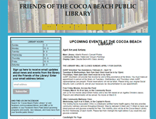 Tablet Screenshot of cocoabeachpubliclibrary.org